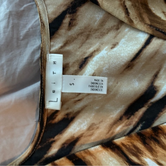 Leith Brown Zebra Dress - Picture 2 of 3